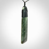 Large Jade Toki pendant. Hand carved from a lovely piece of local New Zealand Jade.